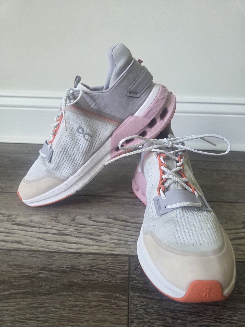 On Running Women’s Cloudnova Flux 'Undyed White Zephyr' Running Shoes Size 7.5